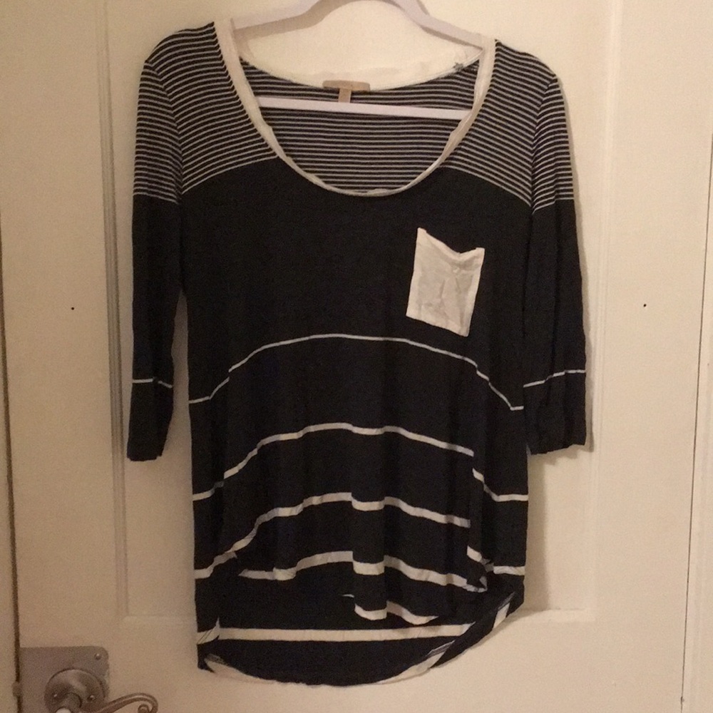 Bordeaux by Anthropologie Striped Shirt